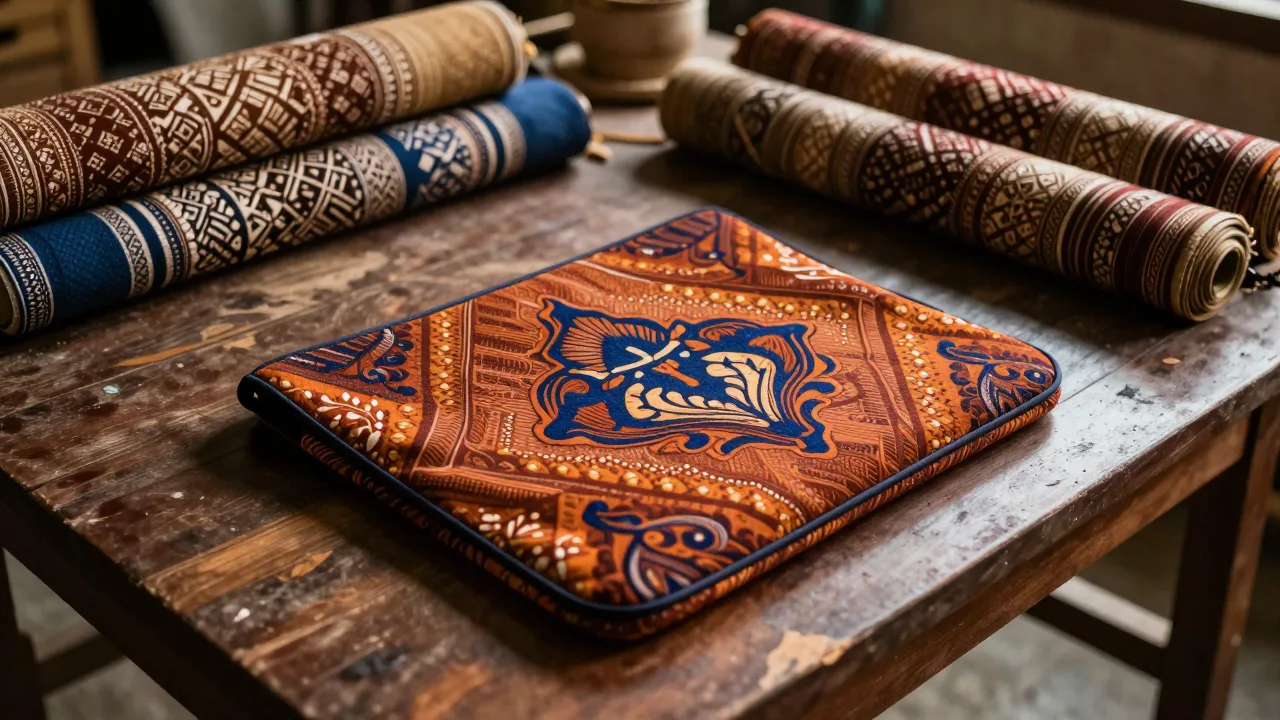 Your laptop, in batik